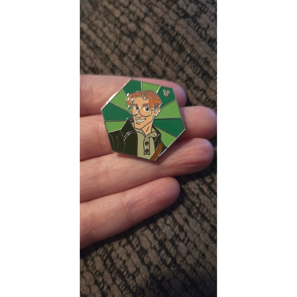 Disney Atlantis Milo Thatch Hidden Mickey Pin 2026 Disneyland Wave A Green